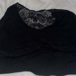 American Eagle long sleeve Black Lace Detail Top. Size L